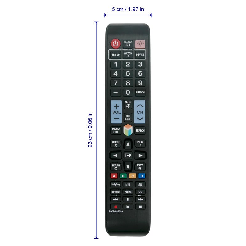Vinabty AA59-00559A Replaced Remote fit for Samsung TV PN51E6500 PN51E6500EF PN51E7000 UN32ES6500F UN32ES6500FXZA UN40EH6030F UN40ES6500F UN40ES6500FXZA UN40ES6580F UN40ES6580FXZA UN46ES6500F UN46ES6500FXZA - Image 4